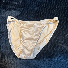 NWOT VINTAGE VICTORIAS SECRET SATIN small RUCHED STRING BIKINI DOUBLE STRING Y2K picture