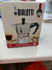 Bialetti Moka Express 3-Cup Stovetop Espresso Maker, Silver/Black picture