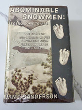 Ivan T Sanderson Abominable Snowmen 1961 1st Ed DJ Bigfoot Yeti Ex-Library picture