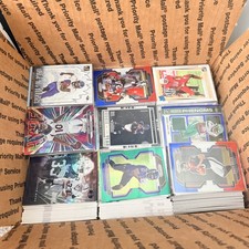 NFL Sports Card Lot Medium Flat Rate Box Rookies Commons Parallels Mix FOOTBALL picture