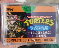 1989 Teenage Mutant Ninja Turtles Collector's Edition Sticker Sealed Box picture