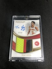2018-19 PANINI Immaculate Trae Young RPA Premium Patch Auto PP-JST /50 Hawks picture