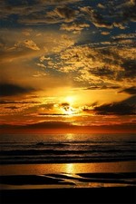 Beautiful Sunset Landscape Print Canvas Wall Art Home Decor - POSTER 20x30 picture