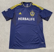 La Galaxy Jersey Mens Large 2013-2014 Away Kit NIGHT FLASH Star Adidas Blue picture