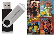 78 Old Issues of Assorted Monsters Horror Scary Fantasy Film Magazines on USB picture