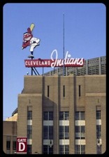 Cleveland Indians MAGNET Municipal Stadium Vintage Chief Wahoo MLB Baseball picture