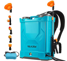 Mochila fumigadora eléctrica 4 gal 120PSI ligera con 5 boquillas picture