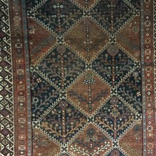 antique hand knotted westen Asia rug picture