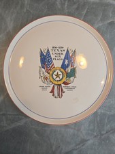 Rare 1936 Texas Centennial celebration plate Universal Potteries picture