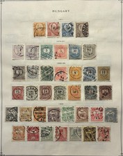 Packed Hungary Collection from Scott Intl Album Pages 1871-1940  - Cat. $325+ picture