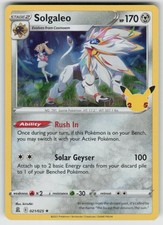 Holo Solgaleo 021/025 Rare Celebrations Near Mint picture