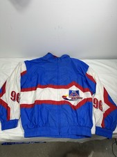 Vintage 90s Big A Auto Parts Racing Dealer Jacket XL NASCAR #96 Windbreaker picture