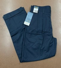 Wrangler Navy Rugged Wear Casuals NOS Deadstock Pleated Pants 34x32 picture