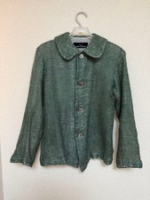 AD1997 Tricot Comme Des Garcons Green Knit Cardigan Women's Made in Japan picture