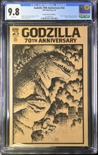 Godzilla 70th Anniversary #nn Arthur Adams 1:50 Incentive CGC 9.8 IDW 2024 picture