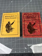 RARE Moody’s Anecdotes  1898 Paperback Book No. 66 And Sermons 1937 Lot picture