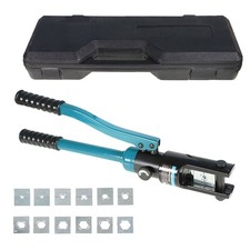 16 Ton Hydraulic Wire Terminal Crimper Battery Cable Lug Crimping Tool W/ 13 Die picture
