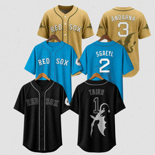 HOT ITEM 2026 Red Sox Fourth Wing Iron Flame Jersey Fan Gift, Size S-5XL picture