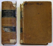 1890 THE AMERICAN FARMER'S PICTORIAL CYCLOPEDIA OF LIVE STOCK Leather 700 Illust picture