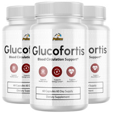 Glucofortis- Blood Sugar Support- 3 Bottles- 180 Capsules picture