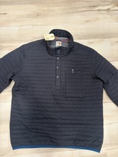 Relwen Men's Black Windzip Popover Insulated Quilted Jacket Size L NWT picture