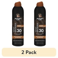 2 Australian Gold SPF 30 Continuous Spray Sunscreen with Instant Bronzer, 6 oz picture