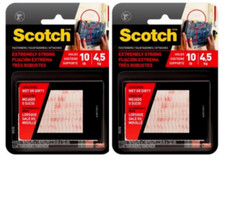 2 Packs Scotch Fastener 3M Indoor Outdoor Heavy Duty  Hook & Loop Stick On 8 pcs picture
