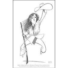 Al Hirschfeld's Bernadette Peters in 