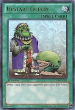 Yugioh MP Upstart Goblin - LCYW-EN265 - Ultra Rare - 1st Edition Moderately Pla picture