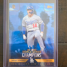 Topps 2020 Ben Baller World Series Champions Enrique Hernandez #25 Dodgers picture