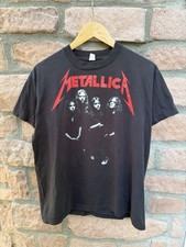 Vintage 1988Metallica And Justice For All Black T-Shirt Blue Grape Tag Size XL picture
