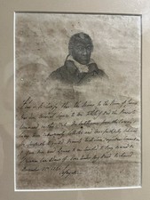 Rare Early 19th-Century Engraving of James Armistead Lafayette picture