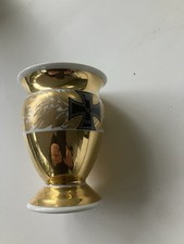 Antique KPM Berlin WWI 1914 Porcelain Gold  Laurel Iron Cross Coffee Mug Germany picture