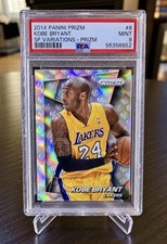 2014-15 Panini Prizm Kobe Bryant - SP’s Variation#8 Lakers PSA 9 picture