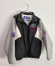 Vintage 90s Apex One Super Bowl XXV Jacket Full Zip NFL 1991 25th Anniversary picture