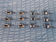 Vintage Ludwig Standard / Rocker Mini Lugs – Original Chrome – Set of 12 picture