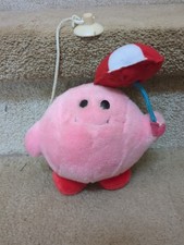 Kirby's Adventure Bandai 1993 Parasol Umbrella Kirby Plush Rare Prize Meme HAL  picture