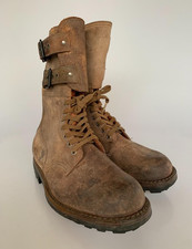 VTG 1959 French Army BMJA Mle 52 Combat Boots Rangers Marbot Algeria Size 40 picture
