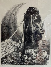 Charles Criner (Texas B. 1945) Salvation in the Cotton Field, 2003 Lithograph picture