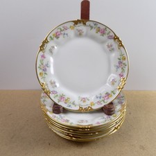 8 GDA Chas Field Haviland Limoges Porcelain Salad Plates 7.25