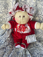 1992 Soft Sculpture Valentine Cabbage Patch Kids Newborn/Preemie Doll 15” picture