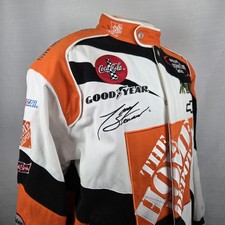 Vtg Tony Stewart The Home Depot Nascar Jacket Chase Authentics Men's Large  NEW picture