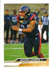 2024 UD CFL Mustafa Johnson Card #33 Montreal Alouettes Colorado picture