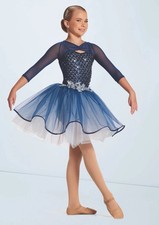 Weissman Showtime Came Here For Love sz MC #17609 Ballet Tap blue dance costume picture