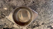 Vintage MCM Danish Modern 18/8 Stainless Steel Serving Bowl Dish Winged Handles picture
