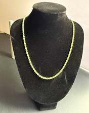 Sterling Silver 950 Italy Milor Rope Chain 16