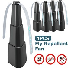 4 Pack Fly Repellent Fan for BBQ Picnic Tables Battery Powered w/Soft Fan Blades picture