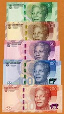 SET South Africa 10-20-50-100-200 rand ND (2023), P-148-149-150-151-152 UNC picture