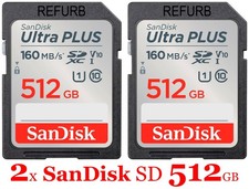 2x SanDisk - Ultra PLUS 512GB SDXC UHS-I Memory Card picture