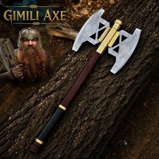 LOTR Gimli Battle Axe Dwarf Fantasy Replica Medieval Collectible Gift (USA) picture